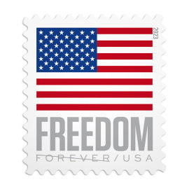 U.S. Flags 2023 Stamps (sheet) - 100 Pcs