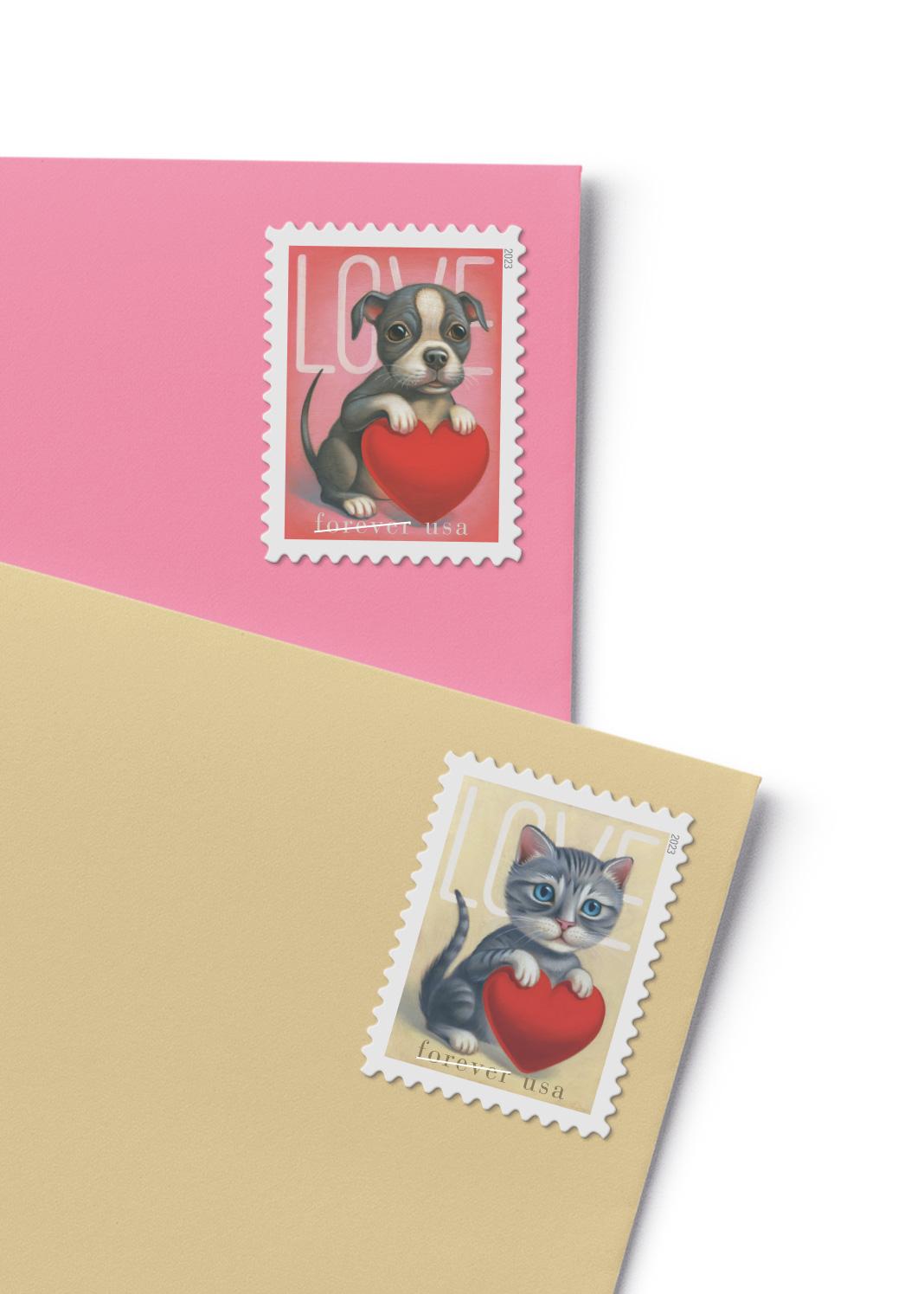 Love 2023 Stamps - 100 Pcs