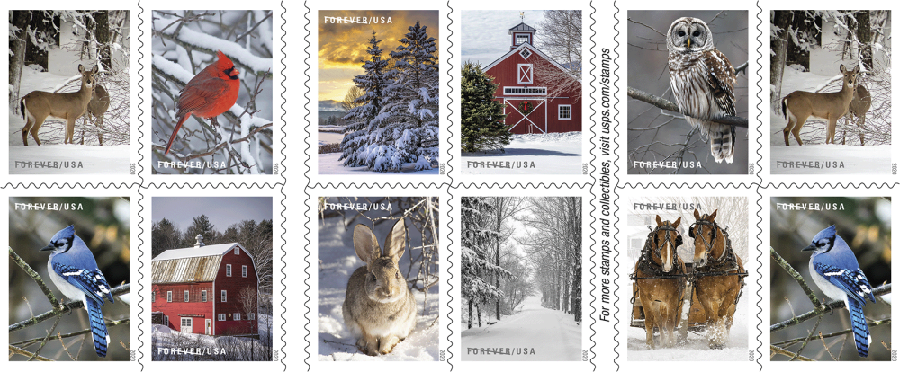 Winter Scenes - 100 Pcs
