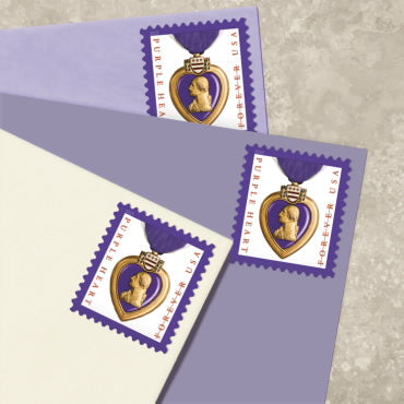 Purple Heart Medal 2019 Stamps - 100 Pcs