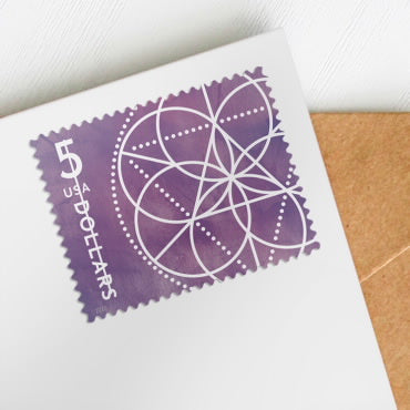 $5 Floral Geometry Stamps - 40 Pcs
