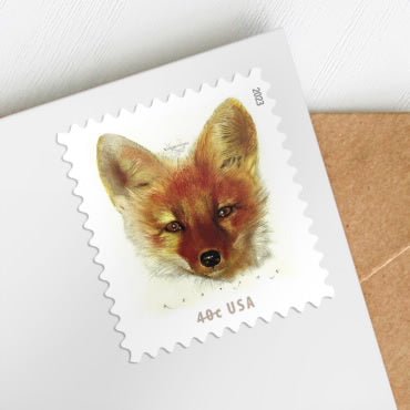 Red Fox Stamps - 100 Pcs