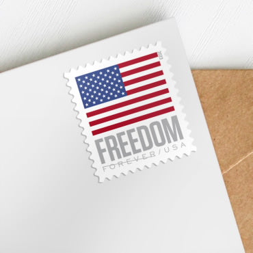 U.S. Flags 2023 Stamps (sheet) - 100 Pcs