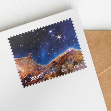 Cosmic Cliffs Stamps - 40 Pcs