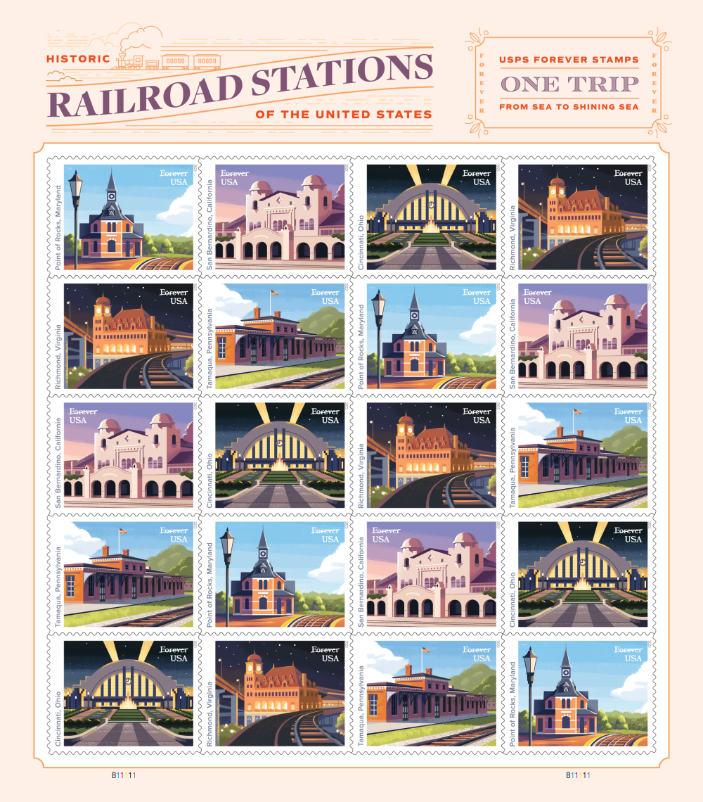 Railroad Stations - 100 Pcs