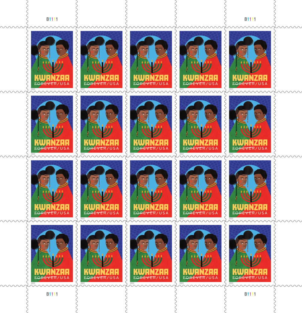 Kwanzaa 2022 Stamps - 100 Pcs