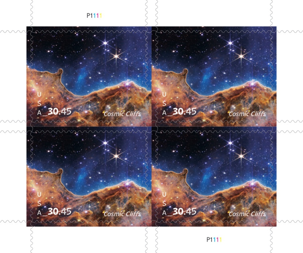 Cosmic Cliffs Stamps - 40 Pcs