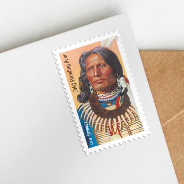 Chief Standing Bear Stamps - 100 Pcs