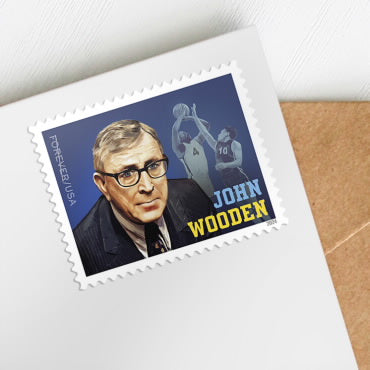 John Wooden Stamps - 100 Pcs