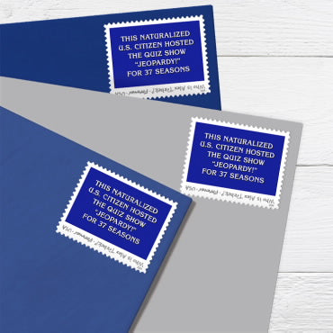 Alex Trebek Stamps - 100 Pcs