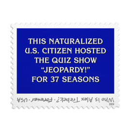 Alex Trebek Stamps - 100 Pcs