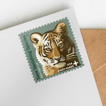 Save Vanishing Species Stamps - 100 Pcs