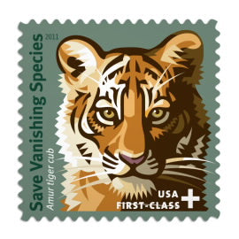 Save Vanishing Species Stamps - 100 Pcs