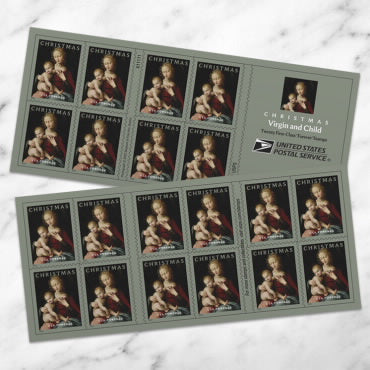 Virgin and Child Stamps - 100 Pcs