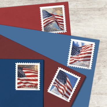 U.S. Flags 2024 Stamps (Roll) - 100 Pcs