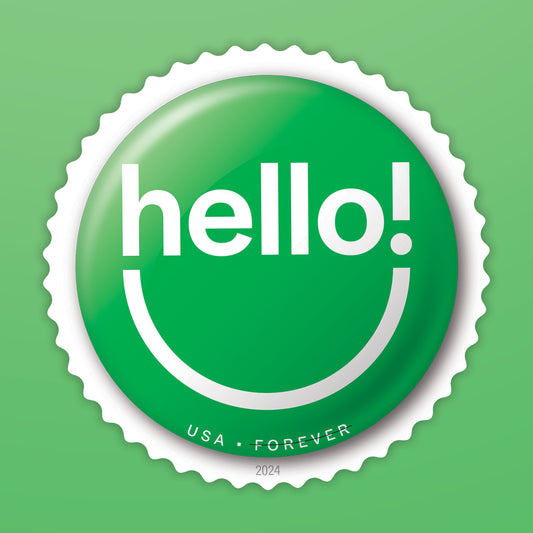 Pinback Buttons Stamps - 100 Pcs