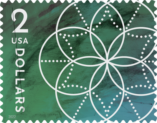 $2 Floral Geometry Stamps - 100 Pcs