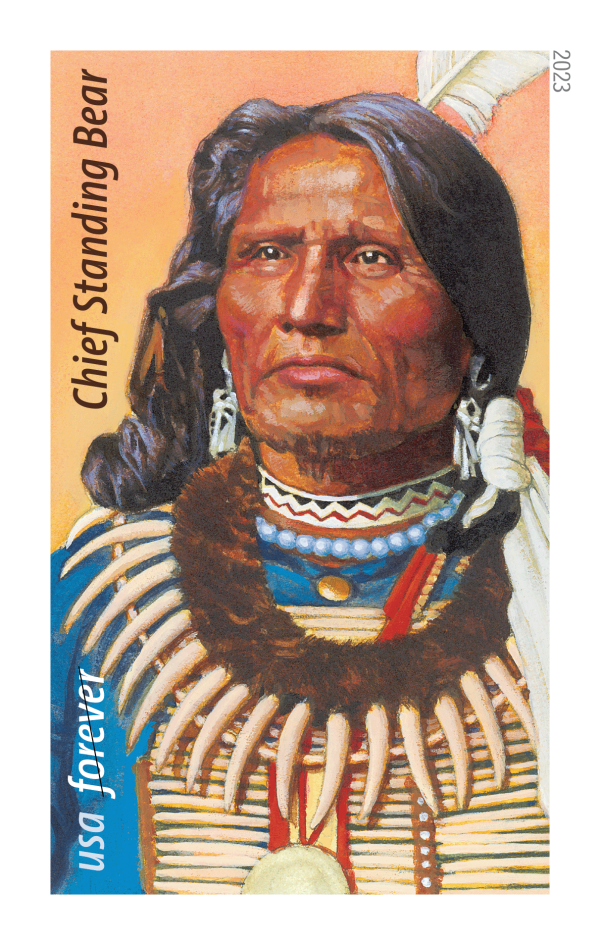 Chief Standing Bear Stamps - 100 Pcs