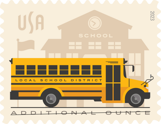School Bus Stamps - 100 Pcs