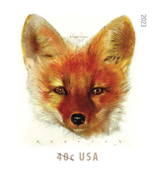 Red Fox Stamps - 100 Pcs