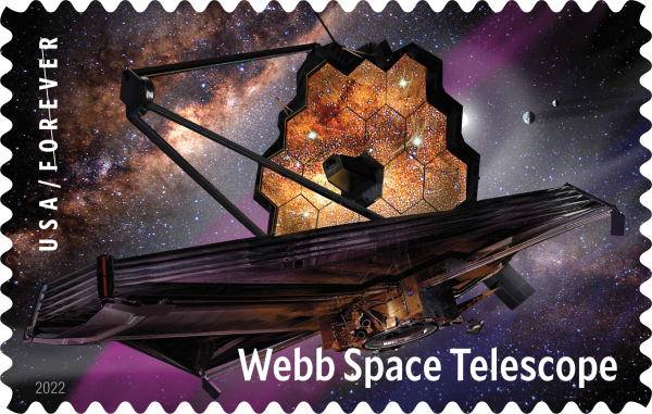 James Webb Space Telescope Stamps - 100 Pcs