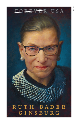 Ruth Bader Ginsburg Stamps - 100 Pcs