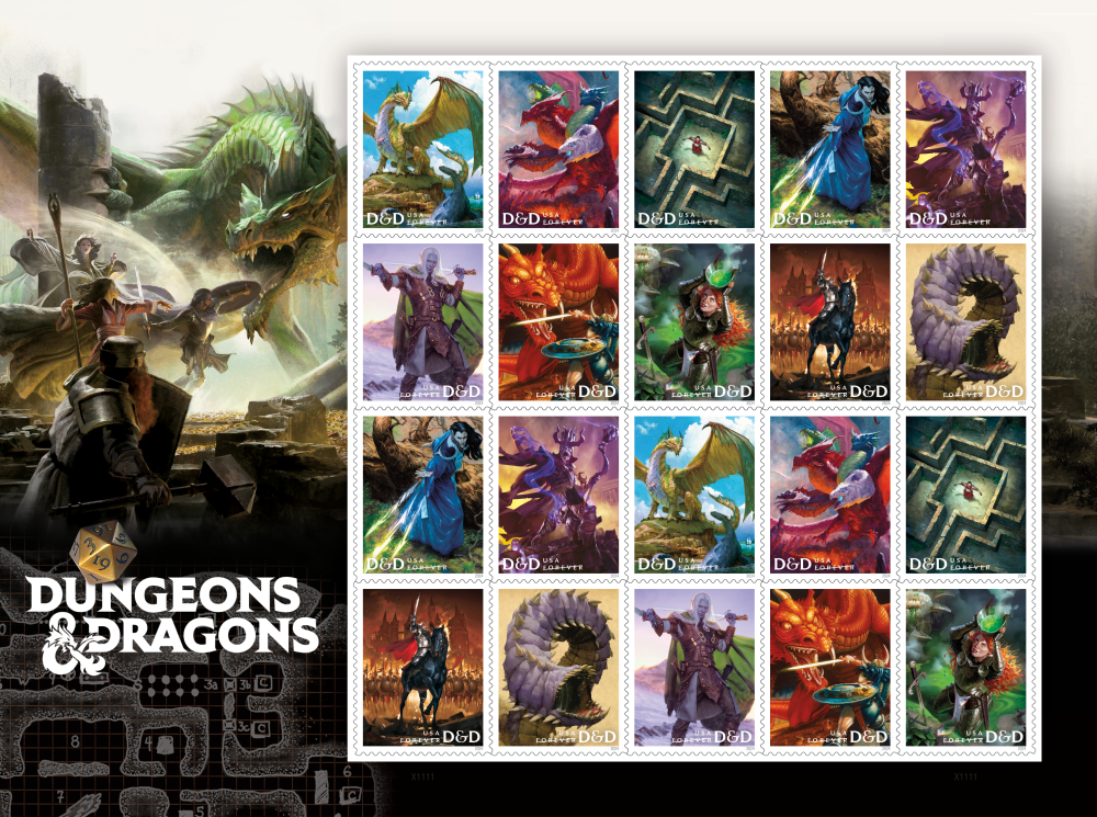 Dungeons & Dragons Stamps - 100 Pcs