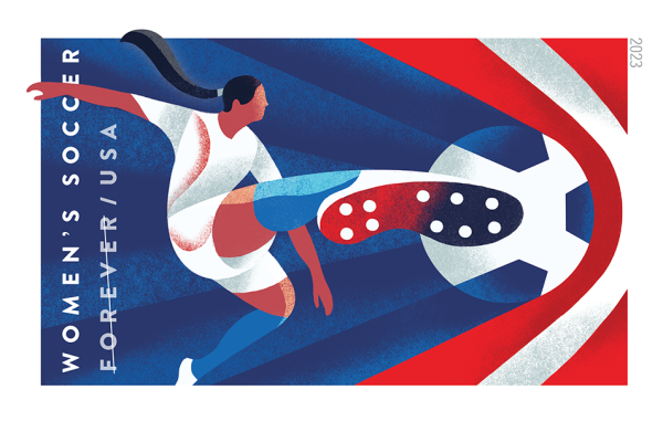 Women's Soccer Stamps - 100 Pcs
